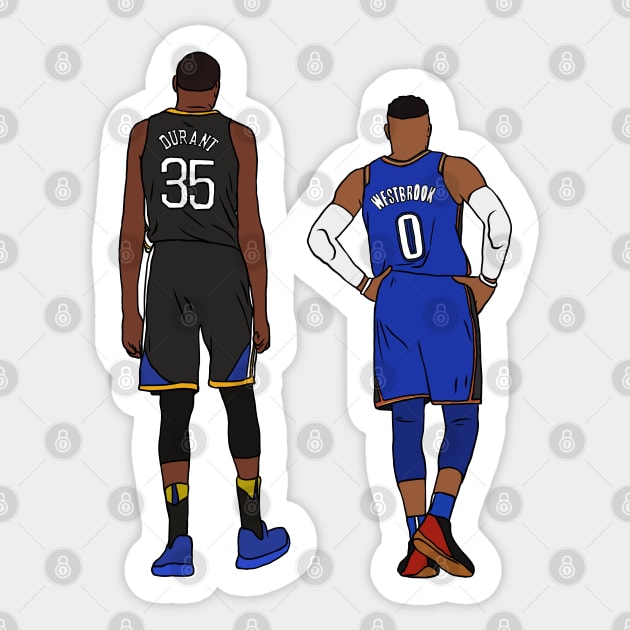 Kevin Anteater And Russell Westbrook Sticker by rattraptees